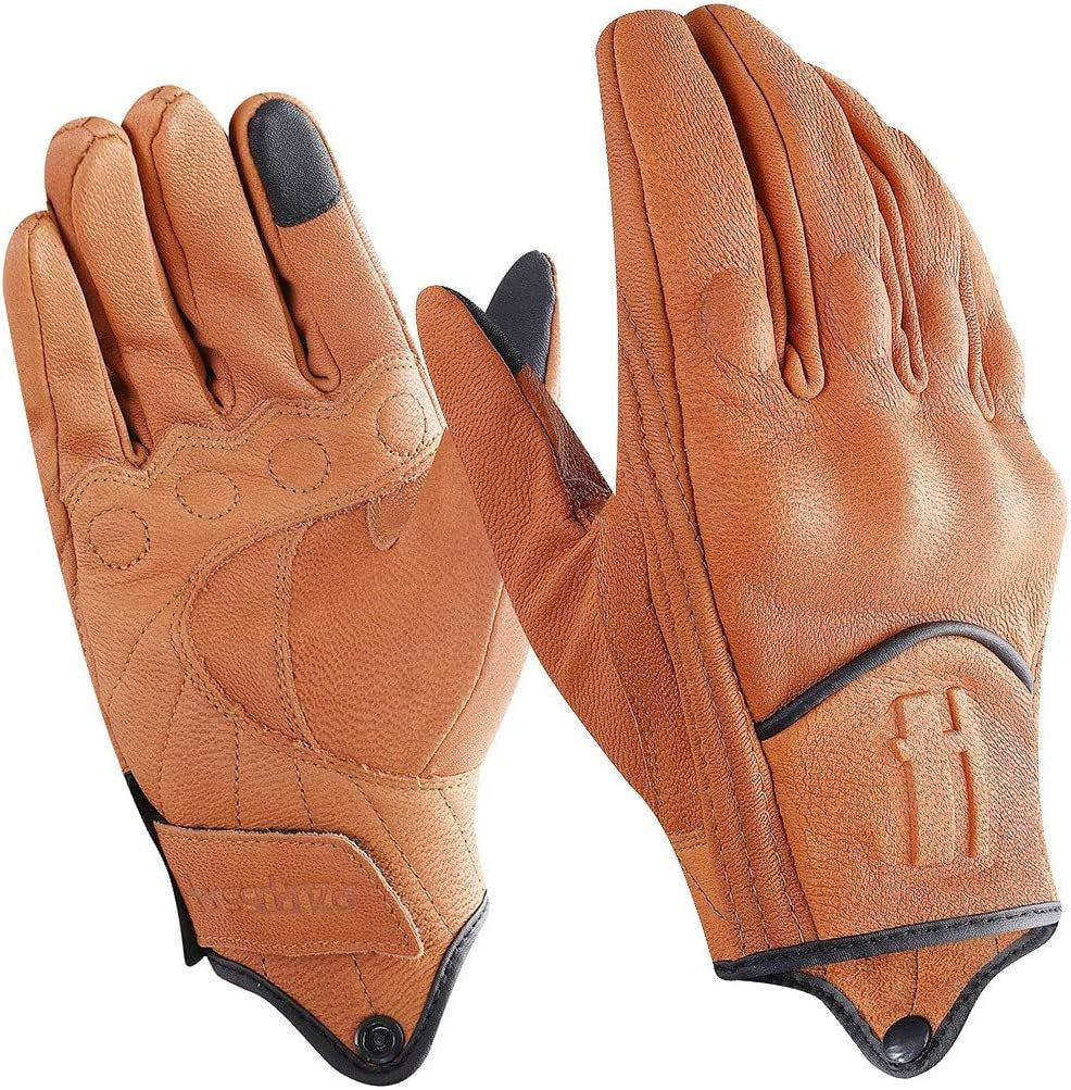 Leather Motorcycle Gloves for Men